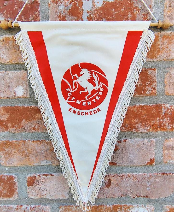 FC Twente 1970s Tukkers Enschede prachtige vintage vaan vaan, Diversen, Vlaggen en Wimpels, Zo goed als nieuw, Ophalen of Verzenden