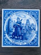 Delfts Blauw Tegel - Het Melkvrouwtje Anno 1800, Ophalen of Verzenden