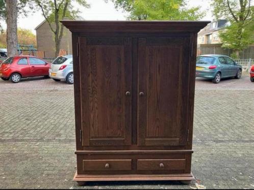 Eiken kast., Huis en Inrichting, Kasten | Wandmeubels, Gebruikt, 200 cm of meer, 150 tot 200 cm, 50 tot 75 cm, Met lade(s), Met deur(en)