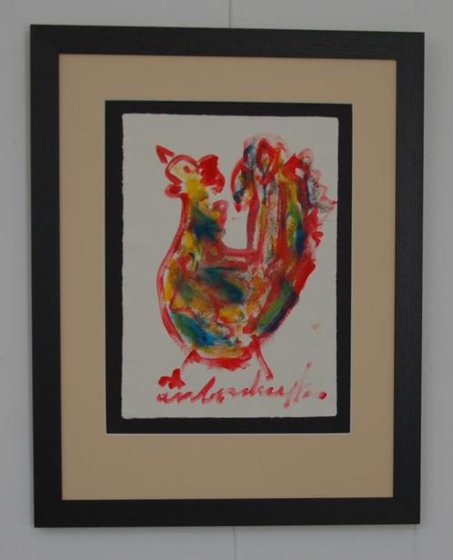 Anton Heyboer Schilderij kip nu 2, Antiek en Kunst, Kunst | Schilderijen | Modern, Ophalen
