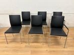 Kff eetkamerstoelen: 4 zonder, 2 met leuning, Ophalen, Zwart, Stijlvol, Zo goed als nieuw