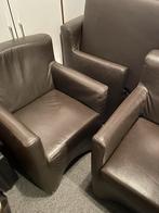 Eetkamer fauteuils, Huis en Inrichting, Fauteuils, Ophalen of Verzenden, 75 tot 100 cm, Leer, 50 tot 75 cm