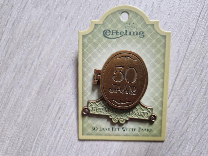 Efteling 50 Jaar Het Witte Paard pin . - Nieuw!, Verzamelen, Efteling, Nieuw, Button of Speldje, Ophalen of Verzenden