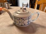 Blauw Saks Theepot - Antiek Porselein, Ophalen