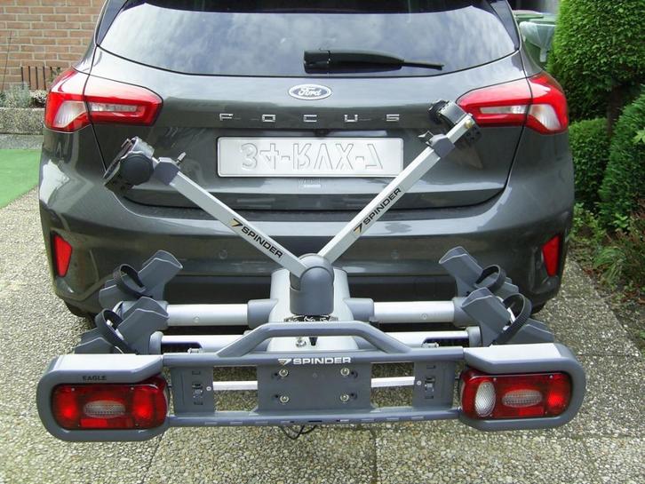 Mooie stabiele kantelbare Spinder Eagle hightech fietsdrager, Auto diversen, Fietsendragers, Gebruikt, Trekhaakdrager, 2 fietsen