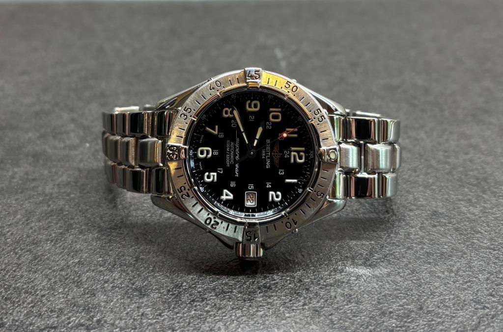 Breitling Superocean A17340 heren horloge 42mm stalen band, Staal, Breitling, Polshorloge, Postbus163