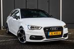Audi A3 1.4 Tfsi 3x S-line S-tronic 2016 Pano, 125 pk, Zwart, Leder en Stof, Wit
