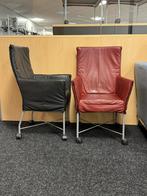 Partij van 33 Montis stoelen (15x rood 18x donker blauw), Gebruikt, Ophalen of Verzenden, 50 tot 75 cm