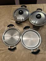 AMC pannen, Gebruikt, Inductieplaat, Pannenset, Ophalen of Verzenden