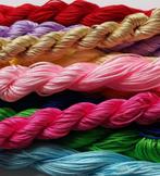 260 meter satijnkoord 1mm in 10 verschillende kleuren, Verzenden, Nieuw, Draad