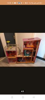 Houten Poppenhuis met Meubels, Ophalen of Verzenden, Gebruikt, Poppenhuis