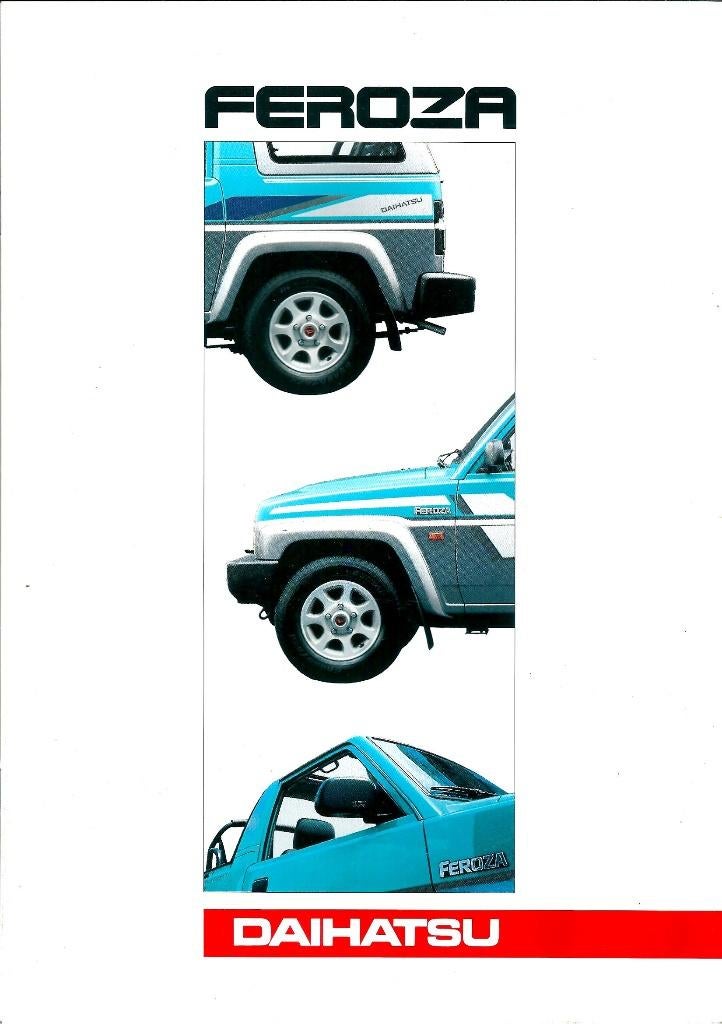 Folder Daihatsu Feroza 1992, Ophalen of Verzenden, Gelezen, Overige merken