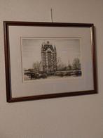 Ets van A. Wieringa van 't Witte Huis in Rotterdam, Antiek en Kunst, Ophalen
