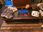 Stijlvolle Salontafel met Glasplaten, Gebruikt, Glas, Minder dan 50 cm, Rechthoekig