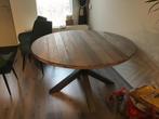 Houten eettafel, Ophalen, Rond, Zo goed als nieuw, Overige houtsoorten