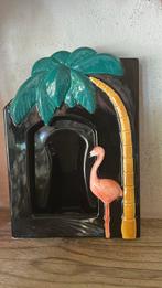 Porselein foto lijst flamingo, Ophalen of Verzenden, Minder dan 50 cm, Schilderij