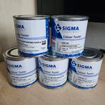 Partij muurverf kleuren testers, 11 stuks, Doe-het-zelf en Verbouw, Verf, Beits en Lak, Overige kleuren, Ophalen of Verzenden