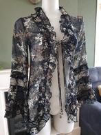 Isla Ibiza schitterend beige zwart vest mt S 36 Gratis Verz., Zwart, Ophalen of Verzenden, Zo goed als nieuw, Isla Ibiza