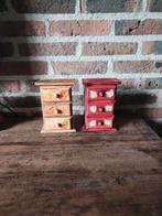 2 kleine mini kastjes, Huis en Inrichting, Woonaccessoires | Kisten, Ophalen of Verzenden, Minder dan 50 cm, Minder dan 50 cm
