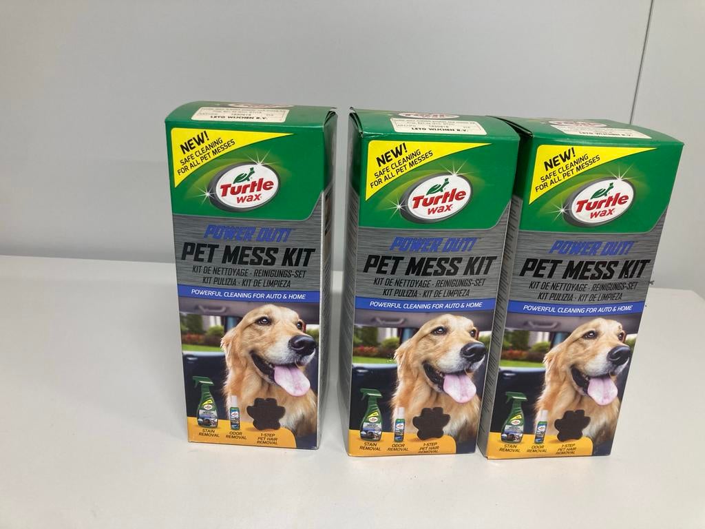 Turtle Wax Power Out Pet Mess Kit - Nieuw! 3stuks, Ophalen of Verzenden, H, H, H