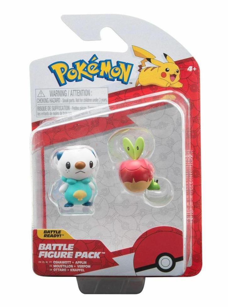 Pokemon: Battle Figure: Oshawott & Applin, Kinderen en Baby's, Speelgoed | Actiefiguren, Nieuw, Ophalen of Verzenden