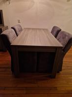 Meubelset compleet (salon en eettafel dressoir en tv meubel), Ophalen, Overige materialen, Gebruikt, Houtlook grijs