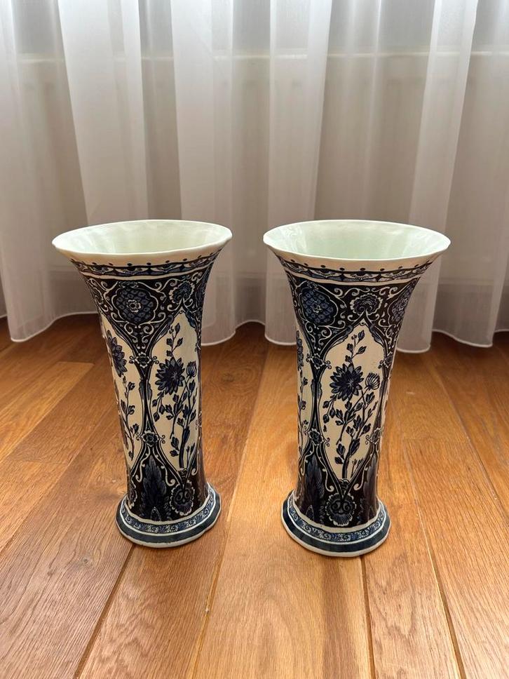Delfts Blauwe Vazen Set, Antiek en Kunst, Antiek | Vazen, Ophalen