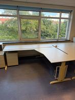 Hoekbureau Drentea Emmen – Verstelbaar met lades – 2-delig, Ophalen of Verzenden, Zo goed als nieuw