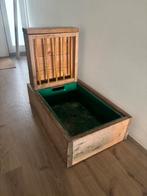 Houten hooiruif + toiletbak konijnen, Dieren en Toebehoren, Ophalen, Gebruikt, Overige typen