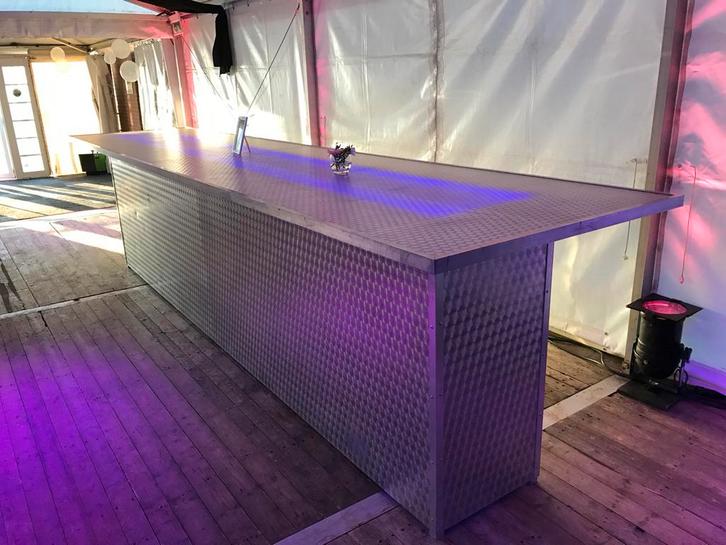 Aluminium Hangtafel met LED Verlichting - Demonteerbaar, Huis en Inrichting, Barren, Gebruikt, Ophalen of Verzenden