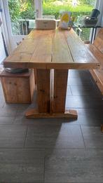 Houten keukentafel op maat gemaakt. Kan ook buiten, Antiek en Kunst, Antiek | Meubels | Tafels, Ophalen of Verzenden