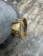 14K Gouden zegelring Rolex stijl, Ophalen of Verzenden, Zo goed als nieuw, Goud, Dame of Heer