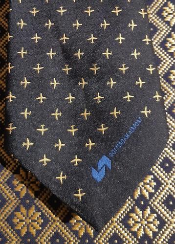 Rotterdam Airport Luchthaven stropdas Zestienhoven blauw met beschikbaar voor biedingen