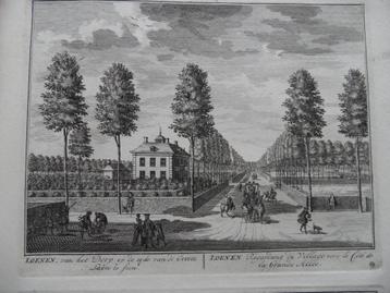 65 Loenen aan de Vecht Heer van Loenen Kopergravure 1719 beschikbaar voor biedingen