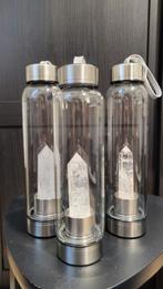 Bergkristal waterfles rvs glas, Ophalen of Verzenden