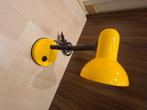 Vintage gele bureaulamp, Huis en Inrichting, Lampen | Tafellampen, Ophalen of Verzenden, Gebruikt, Metaal, Minder dan 50 cm