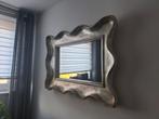 Zilveren Spiegel met Unieke Frame, Ophalen of Verzenden, Zo goed als nieuw, Minder dan 100 cm, Rechthoekig