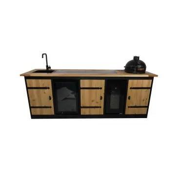 Douglas Buitenkeuken met Kamado BBQ incl gratis bezorging, Tuin en Terras, Buitenkeukens, Nieuw, Houtskool, Vrijstaand, Verzenden