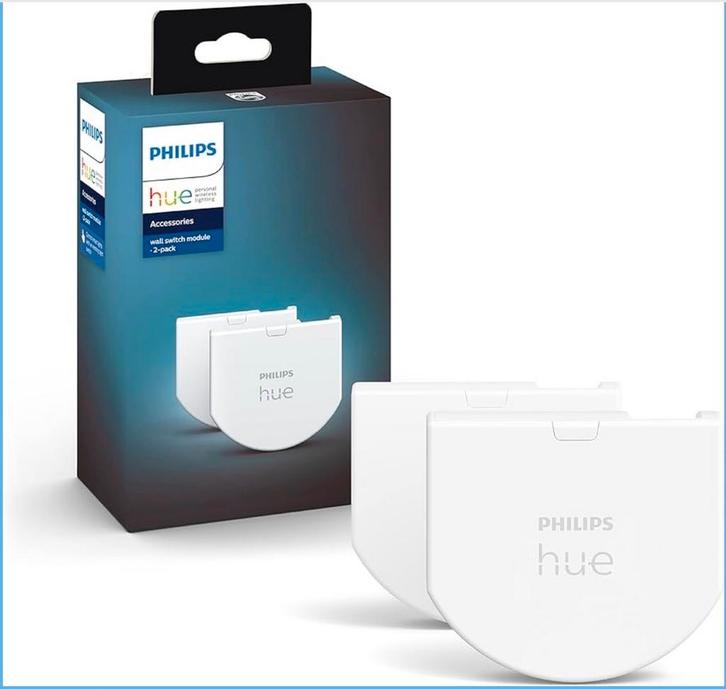 Nieuwe Philips Hue Wall Switch Module 2 stuks, Huis en Inrichting, Deurbellen, Nieuw, Draadloos, Compatibel met smartphone, Ophalen