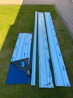 TRESPA | BLAUW | (2x) 305 x 25,5cm + rest | incl. schroeven, Doe-het-zelf en Verbouw, Ophalen, Nieuw, HPL, Minder dan 20 mm