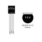 DS18S20+ temperatuur sensor 18 stuks, Hobby en Vrije tijd, Elektronica-componenten, Ophalen of Verzenden, Nieuw