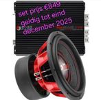 Mega Deal: Bassface Versterker & Subwoofer Combo!, Auto diversen, Autospeakers, Ophalen of Verzenden, Nieuw