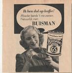 retro reclame 1951 Buisman ik ben dol op koffie, Verzamelen, Verzenden, Overige typen
