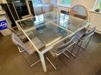 Grote glazen vergadertafel 184x184x84, Vergader- of Presentatieruimte, Ophalen, Tafel
