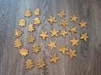 Kerstversiering boomschors goudkleurig, Ophalen of Verzenden, Nieuw