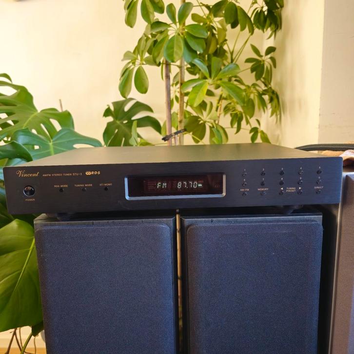 Vincent STU-3 Tuner incl originele AB, Audio, Tv en Foto, Tuners, Gebruikt, Analoog, Ophalen of Verzenden