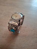 Vintage Laguna/Zuni Zilveren Horlogeband by R.K. Deutsawe Sr, Sieraden, Tassen en Uiterlijk, Overige merken, Met bandje, Polshorloge