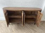 Magazijn Leegverkoop Dressoir Remi retro mangohout ribbel, Nieuw, Dressoir, Ophalen of Verzenden