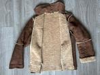 Bruine warme jas met teddy voering, Ophalen of Verzenden, Zo goed als nieuw, Maat 42/44 (L), Bruin