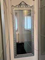 Zilverkleurige Barokspiegel, Ophalen, 100 tot 150 cm, Zo goed als nieuw, Rechthoekig